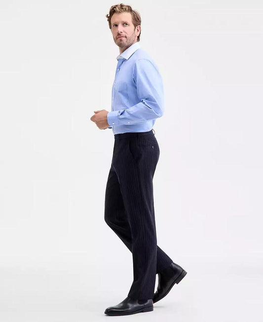 Men's Classic-Fit Wool-Blend Pinstripe Suit Separate Pants