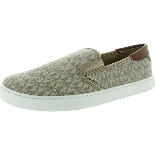 Nate Mens Monogram Faux Leather Loafers