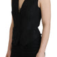 Dolce & Gabbana Elegant Black Silk Blend Waistcoat Vest