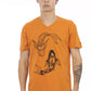 Trussardi Action Orange Cotton Men T-Shirt
