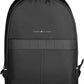 Tommy Hilfiger Black Polyester Men Backpack