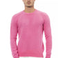 Alpha Studio Pink Wool Men Sweater