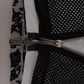 Dsquared² Black White Crew Neck Sleeveless Cotton Blouse