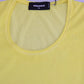 Dsquared² Yellow Round Neck Short Sleeve Shirt Top Blouse