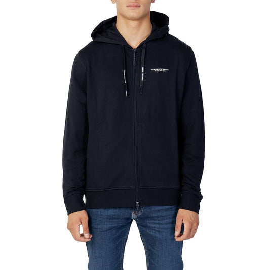 Armani Exchange Blue Cotton Sweater