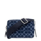 Coach Charter 19 Monogrammed Denim Shoulder Bag
