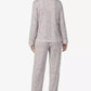 Women's 2-Piece Sleepwear Long-Sleeve Top and Pajama Pants Set