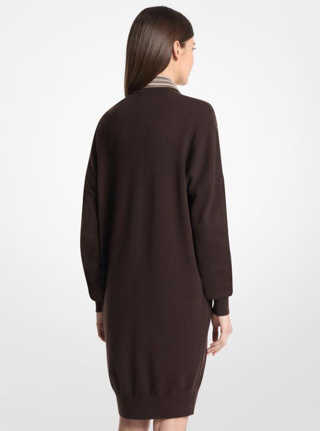 Cashmere V-Neck Tunic Dress