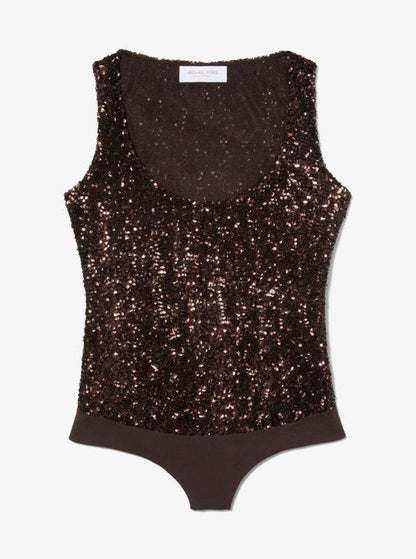 Sequined Stretch Bodysuit