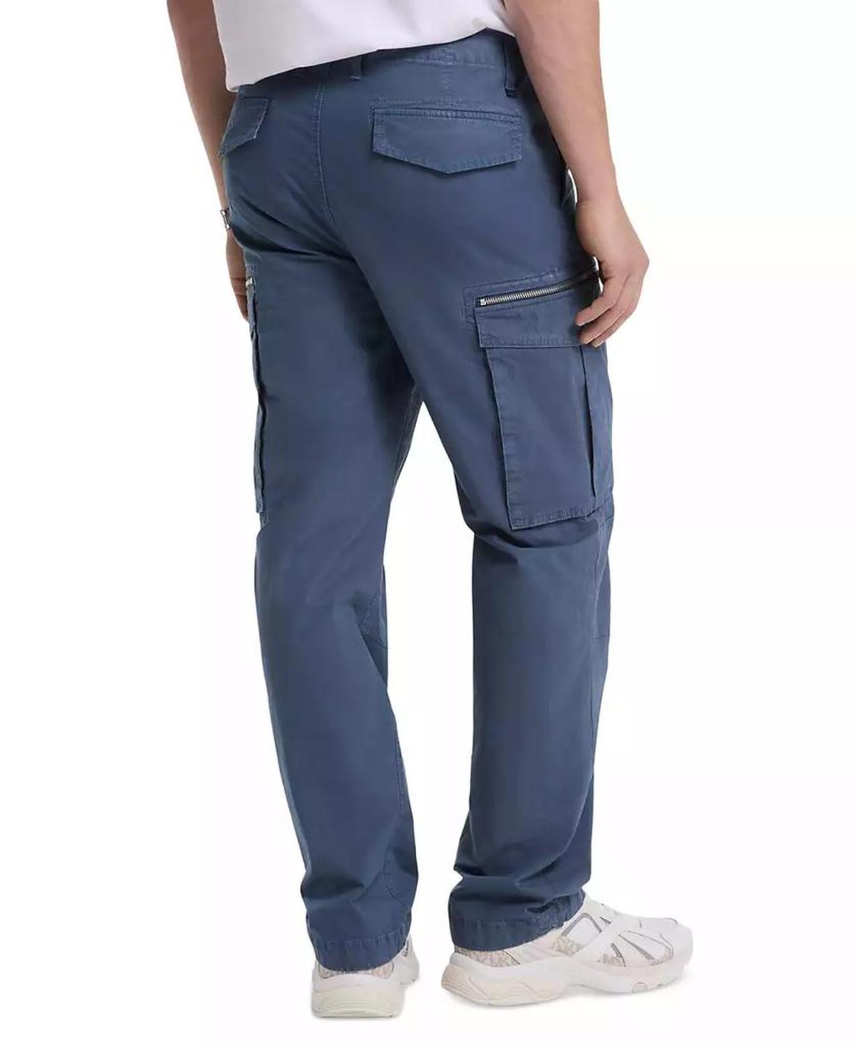 Men's Slim Straight Fit Stretch Garment-Dyed Cargo Pants