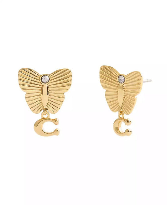 Faux Stone Signature Heritage Butterfly Earrings