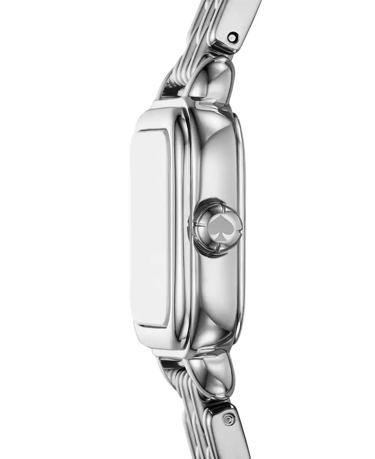 Women's Gracie Square Three-Hand Silver-Tone Stainless Steel Watch, 25mm