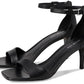 Jaida 40S5JDMS1L Sandals Women's Black Leather Ankle Strap VER412