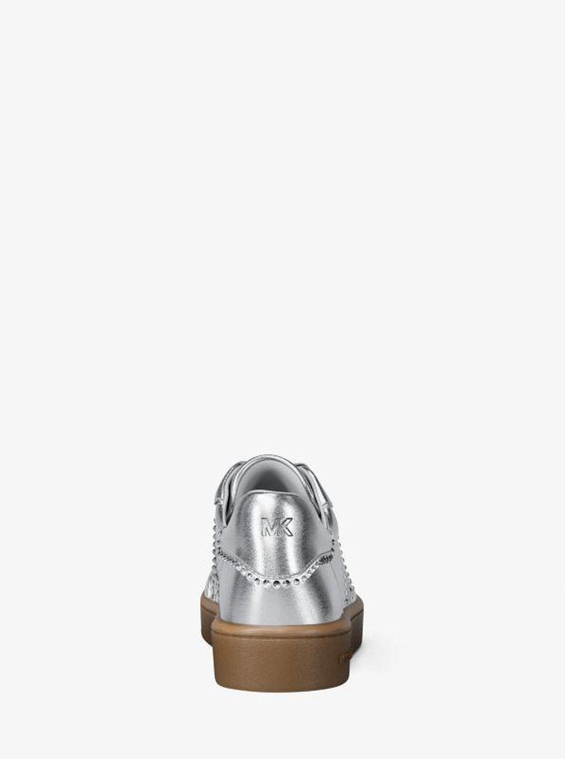 Scotty Embellished Metallic Leather Sneaker