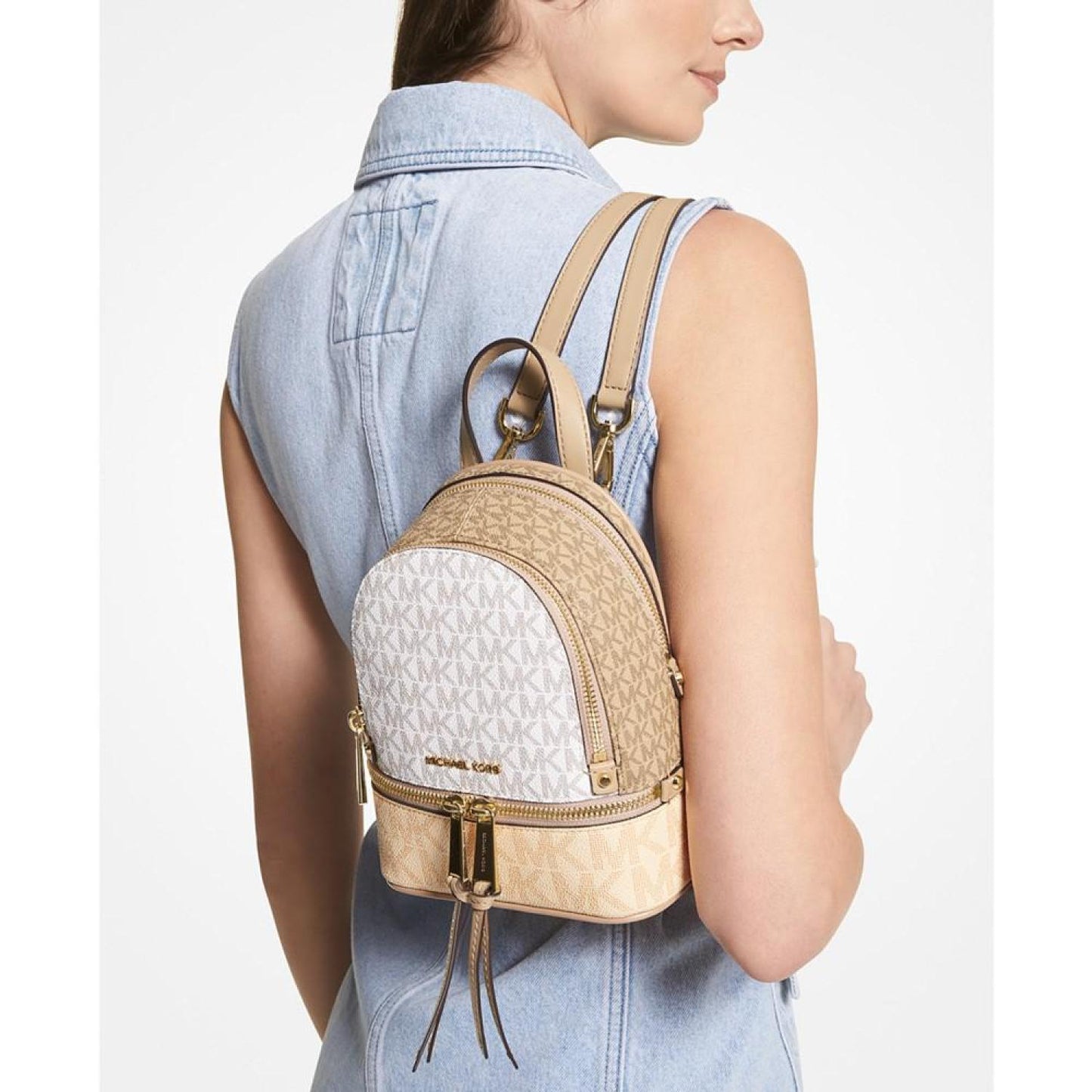 Logo Rhea Zip Extra Small Messenger Backpack