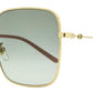 Gucci Women's Square Sunglasses GG0443S 001 Gold/Rose 60mm
